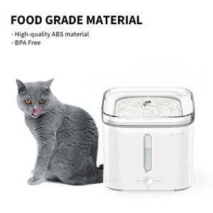 PETKIT Dog Cat Water Fountain,Automatic Pet Water Fountain with Anti-Dry Burning Pump, Smart/Normal Modes, Water Level Window, Ultra-Quiet, Quadruple Filtration Dog Water Dispenser -2L