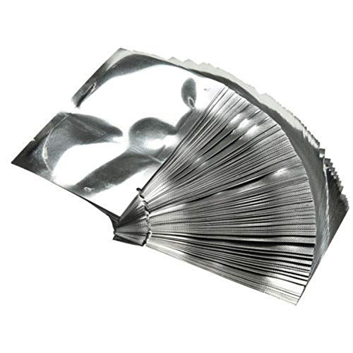 100pc Aluminum Foil Bags Front Clear Open Heat Seal Mylar Food Storage Pouches