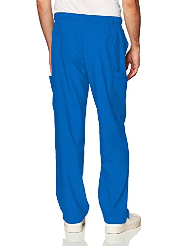 WonderWink W123 Men’s Flat-Front Cargo Pant — Royal, Large