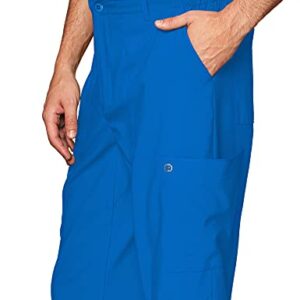 WonderWink W123 Men’s Flat-Front Cargo Pant — Royal, Large