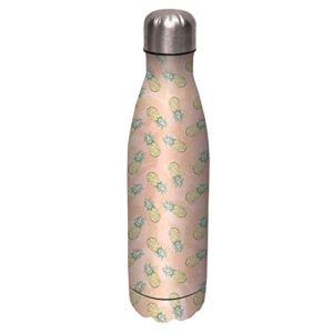 lang artisan pineapple paradise stainless steel water bottle , 17 oz, multi