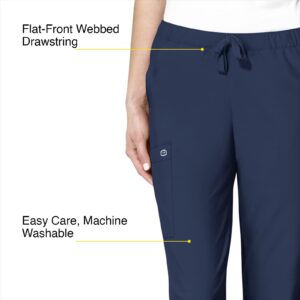 WonderWink W123 Women’s Drawstring Scrub Pant — Navy, Large