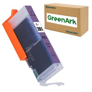 greenark 1 pack replacement for canon cli-281 cli-281xxl pb photo blue compatible ink cartridges ink tank use with canon pixma ts9120 ts8120 ts8220 wireless all in one printers