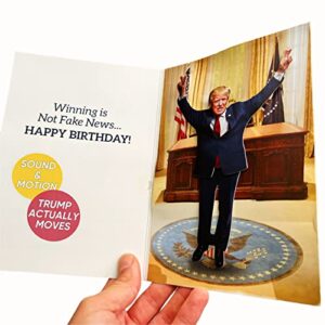 talking & dancing trump birthday card – trump dances when card is opened - trump’s real voice - donald trump gifts for men - trump 2024 - trump stuff - funny birthday card, happy birthday card for him