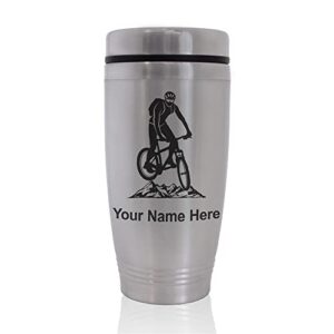 skunkwerkz commuter travel mug, mountain bike, personalized engraving included