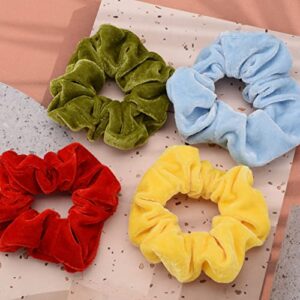 12 Pcs Hair Scrunchies Velvet Elastic Hair Bands Scrunchy Hair Ties Ropes Scrunchie for Women or Girls Hair Accessories