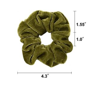 12 Pcs Hair Scrunchies Velvet Elastic Hair Bands Scrunchy Hair Ties Ropes Scrunchie for Women or Girls Hair Accessories