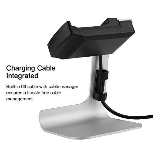 Tranesca Charging Stand/Charging Dock/Charging Cradle Compatible with Fitbit Ionic with 6ft Charging Cable Integrated