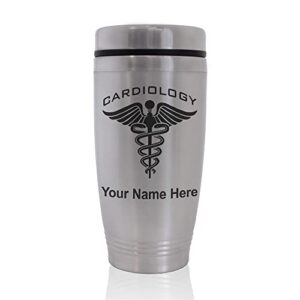 skunkwerkz commuter travel mug, cardiology, personalized engraving included