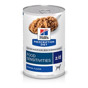 hill's prescription diet z/d skin/food sensitivities wet dog food, veterinary diet, 13 oz. cans, 12-pack