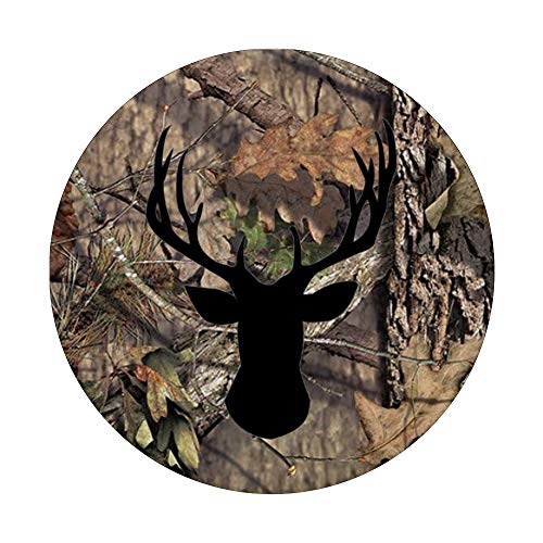 Outdoor Hunting Camouflage Gift with Deer Head realtree camo PopSockets PopGrip: Swappable Grip for Phones & Tablets