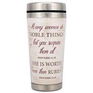many women worth more 16 oz stainless steel travel mug with lid