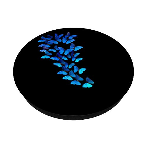 Beautiful Blue & Black Butterflies Design PopSockets PopGrip: Swappable Grip for Phones & Tablets