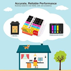 Cartlee 6 Compatible Ink Cartridge Replacement for PGI-280XXL CLI-281XXL 280 XXL 281XXL for Canon Pixma TS8100 TS8120 TS8200 TS8222 TS8220 TS8300 TS8320 TS9100 TS8322 TS9120 Printers