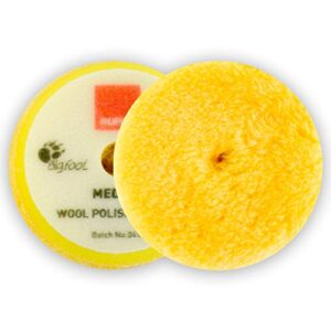rupes medium yellow wool pad 90mm/ 3.5" (single)