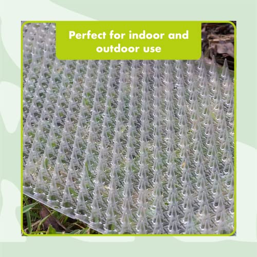 Homarden Cat Deterrent Outdoor Mat: Pet Deterrent Mats for Cats and Dogs - Indoor/Outdoor Deterrent Training Spike Mat Devices - Keep Away Cats Plastic Mats with Spikes - 16 x 13 Inches, 6 Pack