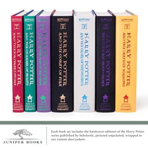 Juniper Books Harry Potter Boxed Set: Castle and Owl Edition | 7-Volume Hardcover Book Set with Custom Designed Dust Jackets for Books published by Scholastic| J.K. Rowling