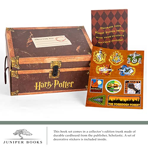 Juniper Books Harry Potter Boxed Set: Castle and Owl Edition | 7-Volume Hardcover Book Set with Custom Designed Dust Jackets for Books published by Scholastic| J.K. Rowling