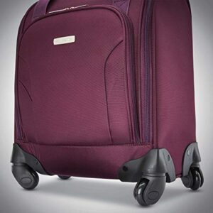 Samsonite Underseat Carry-On Spinner with USB Port, Purple, One Size