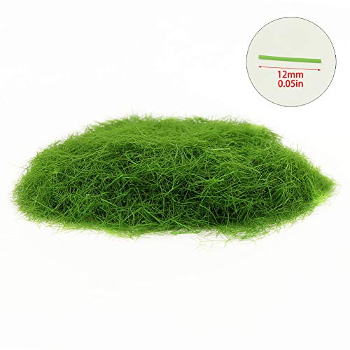 CFA4 4 x 300ml Mixed 12mm Static Grass Terrain Powder Green Fake Grass Fairy Garden Miniatures Landscape Artificial Sand Table Model Railway Layout