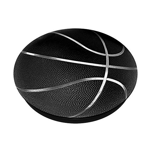 Basketball Black and White Basketball Sports Gift PopSockets PopGrip: Swappable Grip for Phones & Tablets