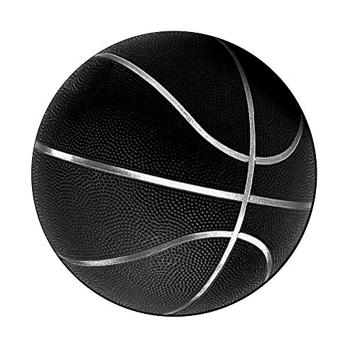 Basketball Black and White Basketball Sports Gift PopSockets PopGrip: Swappable Grip for Phones & Tablets