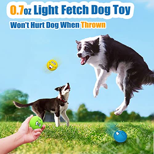 HOLYSTEED Latex Dog Squeaky Toys Rubber Soft Dog Toys Chewing Squeaky Toy Fetch Play Balls Toy for Puppy Small Pets Dog 6pcs for Yorkie, Chihuahua, Poodle, Corgi