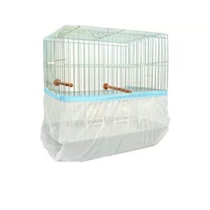 Fit Fly Bird Cage Pocket Style Seed Guard Tulle Curtain Seed Catcher Size Small (Small)