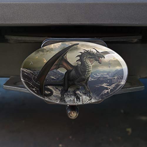 Rogue Dragon Winter Mountain Top Oval Tow Trailer Hitch Cover Plug Insert