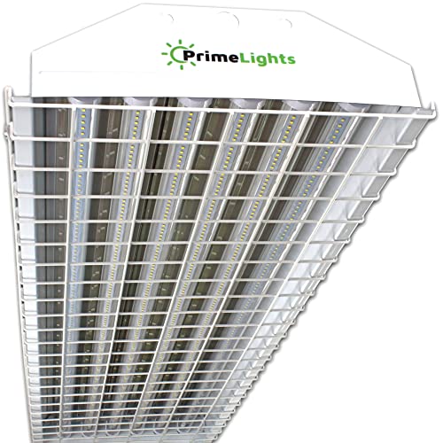 PrimeLights LED HighBay W/Protective Steel Wire Guard Mesh Cover Shatter Proof Shop Warehouse Light Fixture 17,100 Lumens