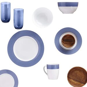 DINNERSET 16PCS PRC BLUE DIAMOND