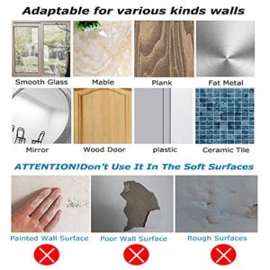 Adhesive Hooks,Transparent Seamless Stainless Steel Ultra Strong Wall Hooks for Kitchen Bathroom Ceiling Door Utility Hooks(12 PCS)