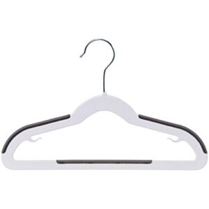 Amazon Basics Plastic Kids Clothes Hangers With Non-Slip Pad, 30-Pack, 12.8" W x 8" H x 0.3" D