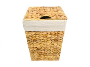 trademark innovations wicker laundry hamper basket with lid and liner