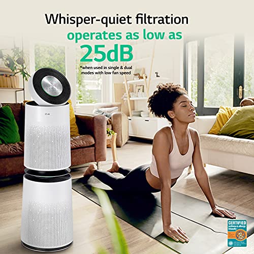 LG PuriCare 360-Degree Air Purifier with SmartThinQ Wi-Fi and Voice Control, AS560DWR0