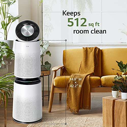 LG PuriCare 360-Degree Air Purifier with SmartThinQ Wi-Fi and Voice Control, AS560DWR0