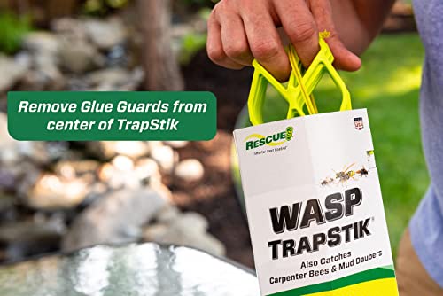 RESCUE! TrapStik for Wasps, Mud Daubers, Carpenter Bees - 3 Pack