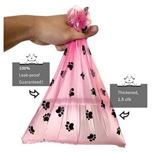 HaoDeng Poop Bag Dispenser - Includes 1 Roll (15 Bags) - Large, Earth-Friendly, Leak-Proof Pet Waste Bags