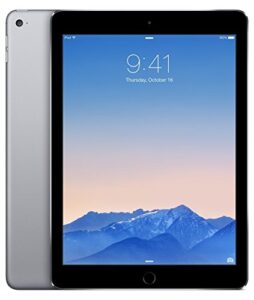 2014 apple ipad air 2 thinest with touch id fingerprint reader retina display(64gb,wifi,space gray) (renewed)