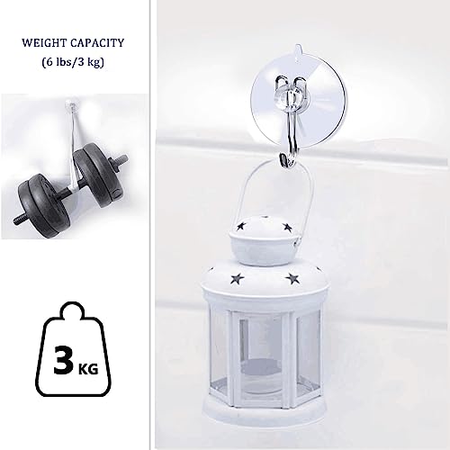 DSMY - 27 Packs Suction Cup Hooks,Home Kitchen Bathroom Suction Hooks,Window Suction Cups with Hooks Wall Hooks for Glass Towel Keys Ballons Party