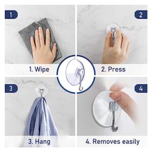 DSMY - 27 Packs Suction Cup Hooks,Home Kitchen Bathroom Suction Hooks,Window Suction Cups with Hooks Wall Hooks for Glass Towel Keys Ballons Party