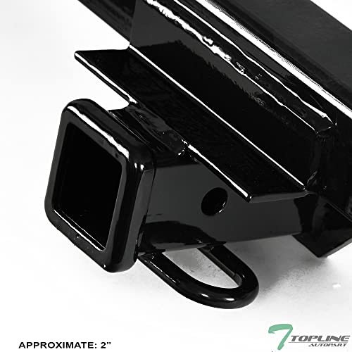 Class 4 IV Black 2" Rear Bumper Trailer Tow Hitch Towing Mount Receiver Tube for 07-18 Chevy Silverado GMC Sierra 1500/2019 LD Limited