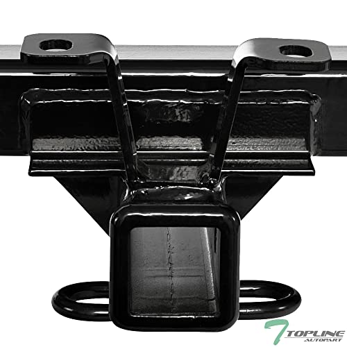 Class 4 IV Black 2" Rear Bumper Trailer Tow Hitch Towing Mount Receiver Tube for 01-10 Chevy Silverado/GMC Sierra 2500 3500 HD