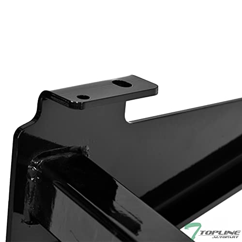 Class 4 IV Black 2" Rear Bumper Trailer Tow Hitch Towing Mount Receiver Tube for 01-10 Chevy Silverado/GMC Sierra 2500 3500 HD