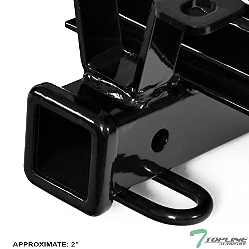 Class 4 IV Black 2" Rear Bumper Trailer Tow Hitch Towing Mount Receiver Tube for 01-10 Chevy Silverado/GMC Sierra 2500 3500 HD