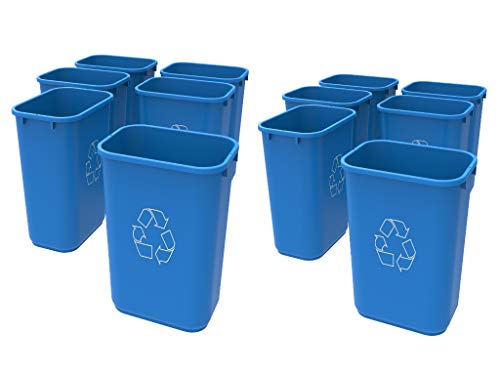 Storex 7-Gal Medium Recycling Basket, 12 units