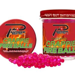 Pautzke Crappie Fire Balls, Pink Shad, Maximize Your Fishing Success - Vibrant Colors, Long Lasting Scent, Made with Pure Salmon Egg Juice, 1.35 oz.