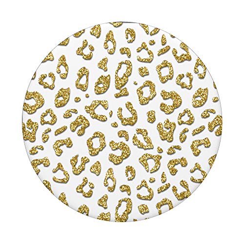 Sassy Golden Color Leopard Cheetah Print PopSockets PopGrip: Swappable Grip for Phones & Tablets