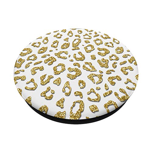 Sassy Golden Color Leopard Cheetah Print PopSockets PopGrip: Swappable Grip for Phones & Tablets