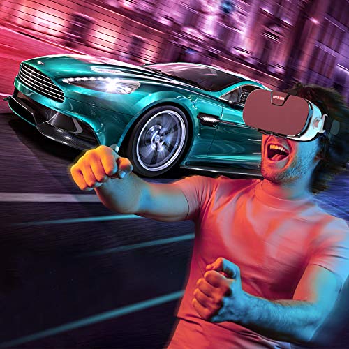 Virtual Reality Headset, 3D VR Glasses for Mobile Games and Movies, Compatible 4.7-6.2 inch iPhone/Android Phone, Including iPhone XS/X/8/8Plus/7/7Plus/6/6Plus/6s/5,Samsung,LG,Nexus etc